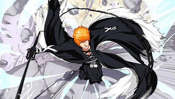 Ichigo Kurosaki, Hiroto Touya, Anime art, Captivating expression HD wallpaper