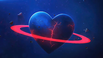 Love Broken Planet, astronaut, love, planet, artist, artwork, digital-art HD wallpaper
