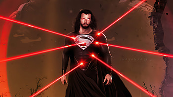 Black Superman Beard, superman, superheroes, artwork, artist HD wallpaper
