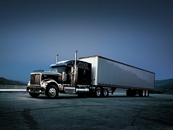 peterbilt truck wagon diesel HD wallpaper