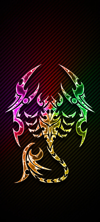 Dark glory Scorpions, symbol, Neon, art, business, colorful HD phone wallpaper