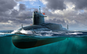 Changzheng 6, Type 092 submarine, nuclear-powered ballistic missile submarine, Chinese nuclear-powered submarine, Xia class, Peoples Liberation Army Navy HD wallpaper