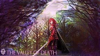 Aya, Warrior of Valley Death, Pixiv Fantasia, Warrior, Forest, Beauty, Wall, Aya, BG, Anime, Girl, Colours, New HD wallpaper