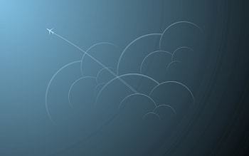 Clouds, Vector, , Drawing, Flight, Plane, Airplane HD wallpaper