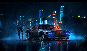 Ford Mustang Cyberpunk, ford-mustang, mustang, cars HD wallpaper