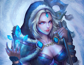 Crystal Maiden DOTA2, game, DOTA2, Maiden, Crystal HD wallpaper