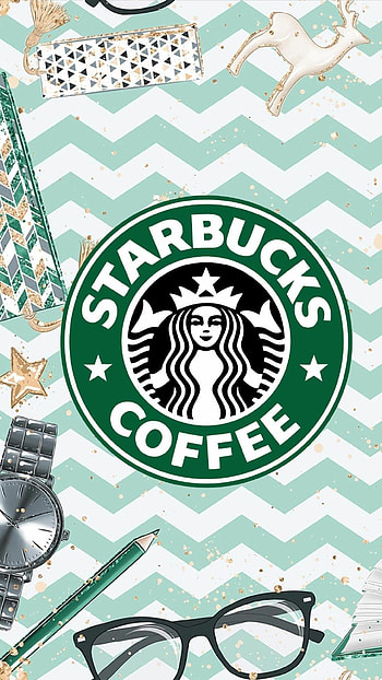 Coffee-inspired , Apple coffee artwork, Starbucks logo, Hipster vibes HD phone wallpaper