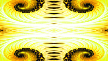 Trippy Psychedelic Fractal, trippy, psychedelic, aesthetic, yellow, Abstract, fractal HD wallpaper