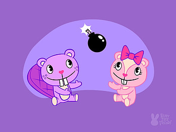 Happy Tree Friends: Giggles & Toothy, toothy, htf, giggles, htf HD wallpaper