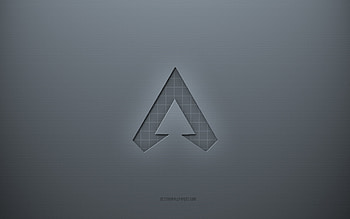 Apex Legends logo, gray creative background, Apex Legends emblem, gray paper texture, Apex Legends, gray background, Apex Legends 3d logo HD wallpaper