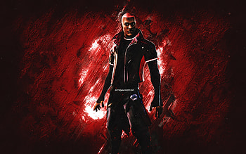 Fortnite Quickchange Skin, Fortnite, main characters, red stone background, Quickchange, Fortnite skins, Quickchange Skin, Quickchange Fortnite, Fortnite characters HD wallpaper