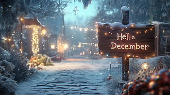 Hello December: Pathway to Winter Magic -, December, Hello December, path HD wallpaper