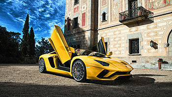 Yellow Aventador, resolution, Lamborghini perfection, Super car sophistication HD wallpaper