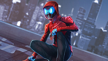 Spiderman Night Mask , spiderman, superheroes, artist, artwork, digital-art, artstation HD wallpaper
