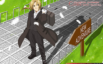 New Adventure, anime, edward elric, fma, cool, full metal alchemist HD wallpaper