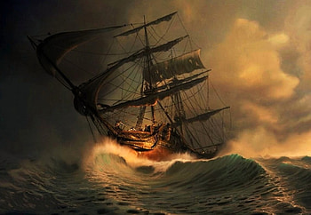 'Stormy seas'....., sea, ship, sailboat, atorms HD wallpaper