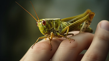 Close-Up Grasshopper, insect, Animal, grasshopper HD wallpaper
