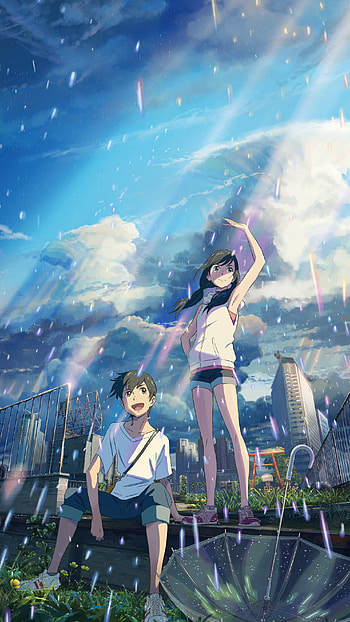 Hina Amano, Hodaka Morishima, Tenki no ko, Anime, Weathering with You HD phone wallpaper