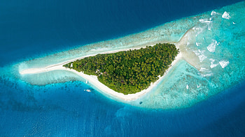 Islands, aerial shot, nature, sea, tropical island HD wallpaper