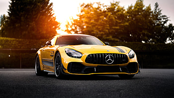 Yellow Mercedes Benz Amg Gtr , mercedes-amg-gtr, mercedes, cars, mercedes-benz HD wallpaper