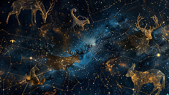 Celestial Zodiac Tapestry, space, constellation, astrology, zodiac HD wallpaper