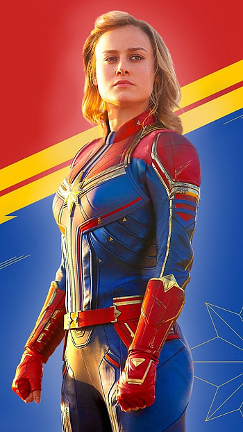 Captain Marvel, Supergirl HD phone wallpaper