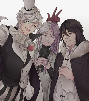 Fyodor, Gogol & Sigma, bungou stray dogs, sigma bsd, fyodor dostoevsky, Nikolai Gogol HD phone wallpaper
