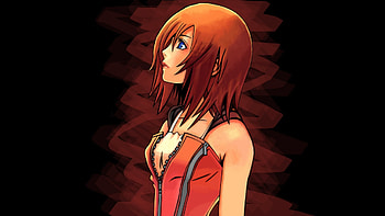 Confusion, blue, short, eyes, hot, cute, girl, orange, anime, hair HD wallpaper