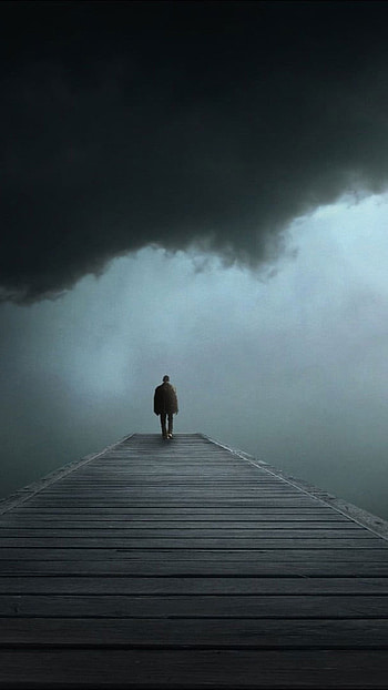 Sad, Alone Men HD phone wallpaper