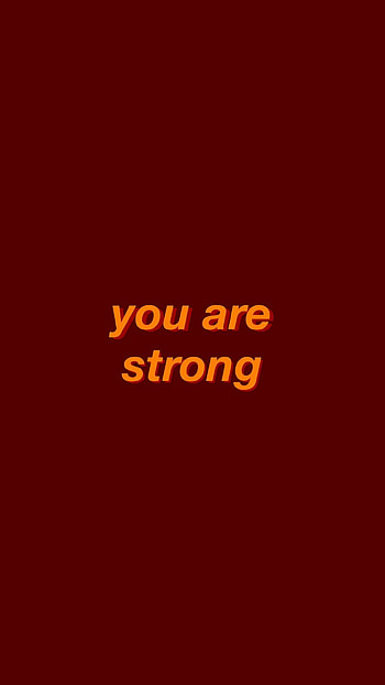 You Are Strong Quote, aesthetic, quotes HD phone wallpaper