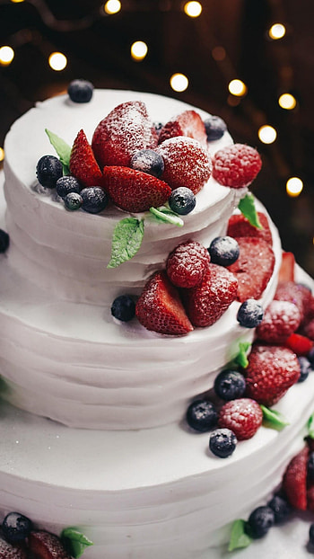 Strawberry cake, , Android compatible, Sweet indulgence HD phone wallpaper