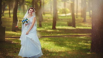 Beautiful Bride, model, wedding, bride, woman HD wallpaper