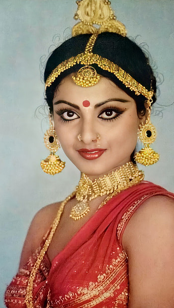 Rekha, bollywood actress, vintage HD phone wallpaper