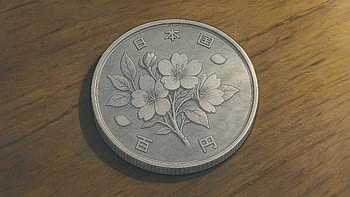 Silver Blossom — 100 Yen Coin, Silver Coin, Cherry Blossom HD wallpaper