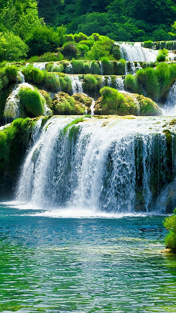 Krka, Waterfalls HD phone wallpaper