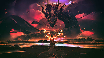 Japanese dragon, Mythical beast, Ancient art, Traditional folklore HD wallpaper