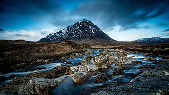 Majestic mountains, Riverside beauty, Captivating vistas, Nature's charm HD wallpaper