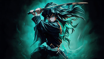Muichiro Tokito In Demon Slayer , demon-slayer-kimetsu-no-yaiba, anime, artist, artwork, digital-art, ai, muichiro-tokito HD wallpaper