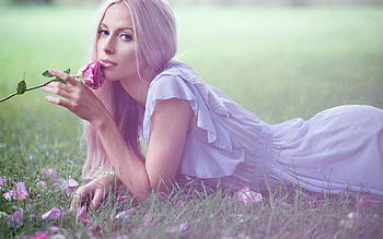 ღ, Model, Girl, Blonde, Spring HD wallpaper