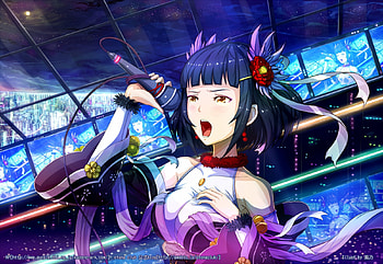 Mizki, blue, girl, singer, vocaloid, pink, anime, kazeno, manga HD wallpaper