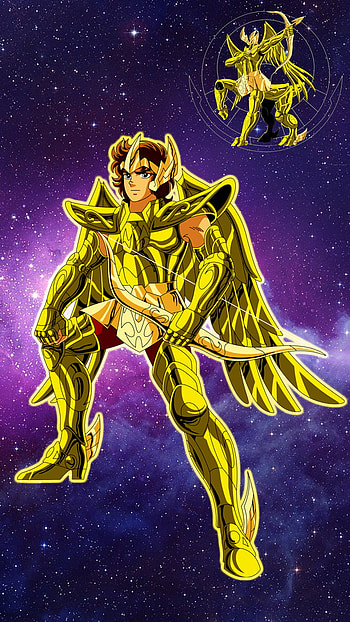 Sagittarius Aiolos, Anime, Saint Seiya HD phone wallpaper