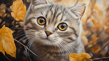 Charming Scottish Fold Cat, Animal, cat, Scottish Fold HD wallpaper