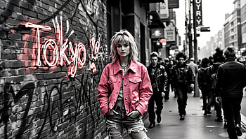 Tokyo Vibes: A Striking Street graphy, Street graphy, Tokyo, street style, urban fashion, neon lights HD wallpaper