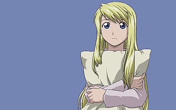 Anime, Girl, Pillow, Blonde HD wallpaper