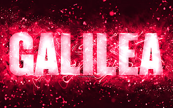 Happy Birtay Galilea, , pink neon lights, Galilea name, creative, Galilea Happy Birtay, Galilea Birtay, popular american female names, with Galilea name, Galilea HD wallpaper