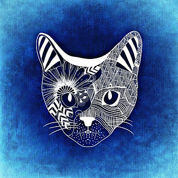 Art, Patterns, Cat, Muzzle HD phone wallpaper