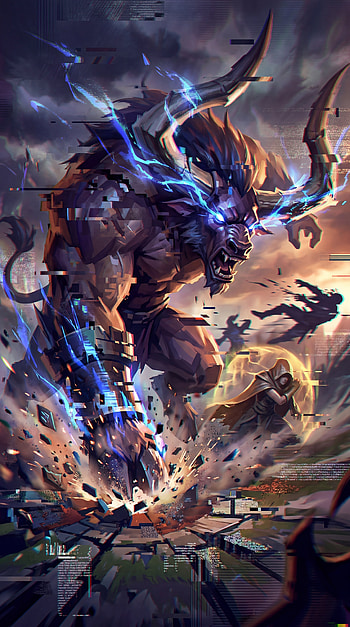 Alistar: Glitched Thunder — , monster HD phone wallpaper
