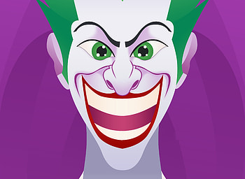 Joker, clown, smiling face, villain, dc comics, artwork HD wallpaper