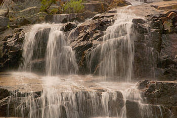 Falls, waterfalls, forests, nature, rocks HD wallpaper