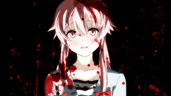 Anime, Girls, Blood HD wallpaper
